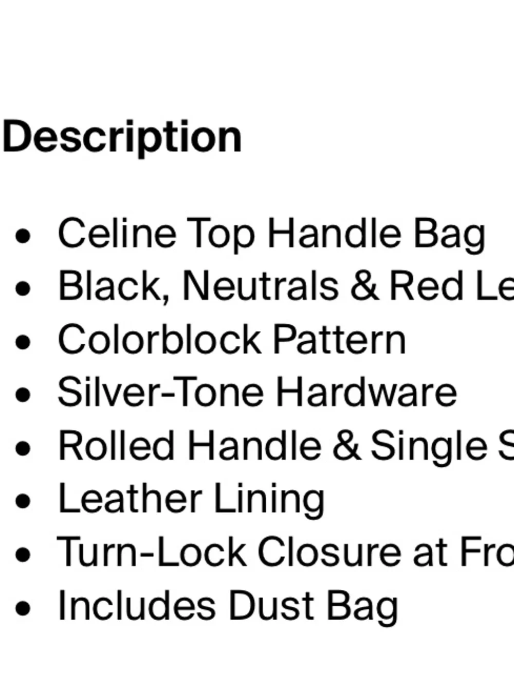 Celine  Tricolor Leather Satchel - Taupe, Black & Coral with dust bag
